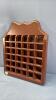 THIMBLE LOT & WOODEN 36 SPACE THIMBLE RACK - 4