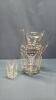 ENAMELED 11IN PITCHER & MATCHING TUMBLER