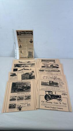 ASSORTMENT OF TRACTOR CUT OUTS