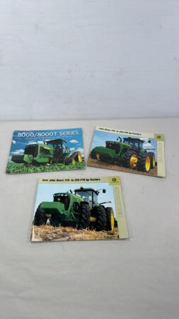 (3) JOHN DEERE EQUIPMENT SALES BROCHURES