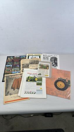 ASSORTMENT OF JOHN DEERE CUT OUTS & BOOKLETS