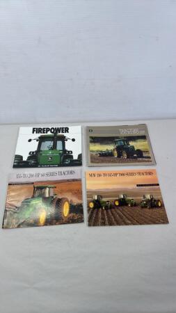 (4) JOHN DEERE SALES BROCHURES