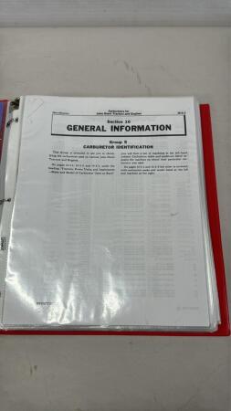 BINDER FULL OF PHOTOCOPIED MANUALS