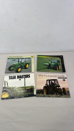 (4) JOHN DEERE SALES BROCHURES