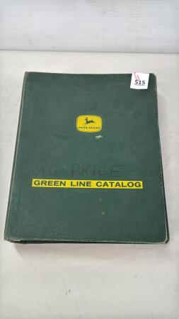 JOHN DEERE BINDER WITH JOHN DEERE PARTS CATALOGUES