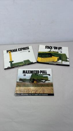 (3) JOHN DEERE SALES BROCHURES