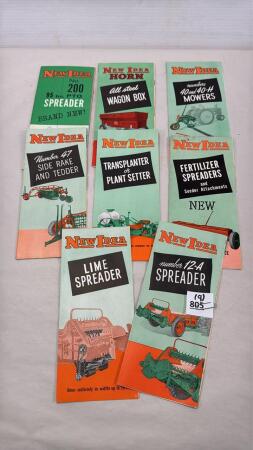 (9) NEW IDEA BROCHURES