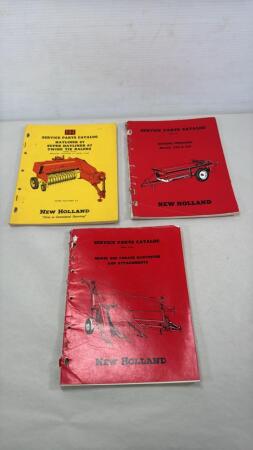 (3) NEW HOLLAND PARTS CATALOGUES