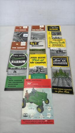(10) JOHN DEERE PAMPHLETS