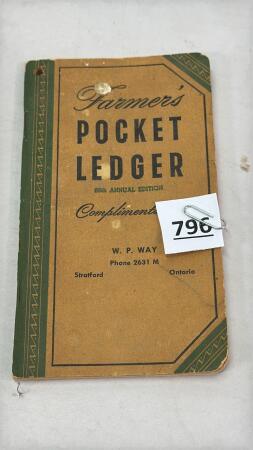 89TH ANNUAL EDITION OF THE FARMERS POCKET LEDGER