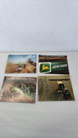 (4) JOHN DEERE SALES BROCHURES