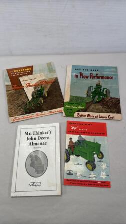 (4) JOHN DEERE BROCHURES & BOOKS