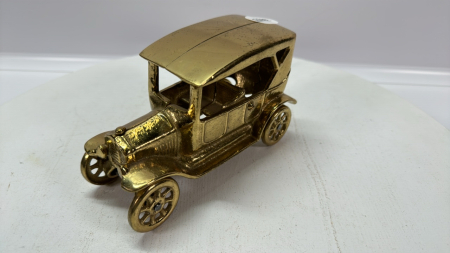 Brass Antique Car -6in Long