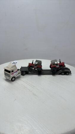 MASSEY MACK SEMI W/2 MASSEY FERGUSON 699 TRACTORS