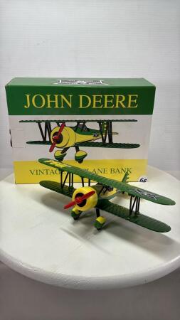 JOHN DEERE VINTAGE AIRPLANE BANK