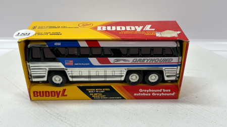 Buddy L Greyhound Tin Bus -7in Long