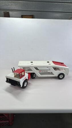 TONKA MIGHTY CAR CARRIER WITH RAMP