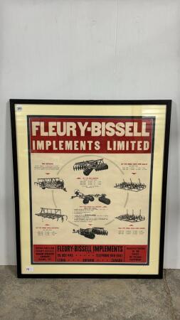 FLEURY-BISSELL IMPLEMENTS LTD POSTER FRAMED