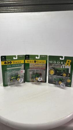 (3) 1/64 JOHN DEERE TRACTORS