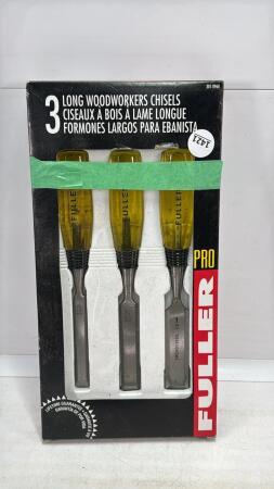 (3) FULLER LONG WOOD WORKERS CHISELS