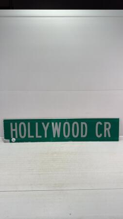 HOLLYWOOD CRESCENT STREET SIGN