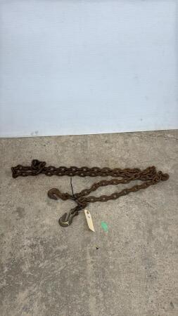 10FT 6IN - 5/16IN CHAIN WITH 2 HOOKS