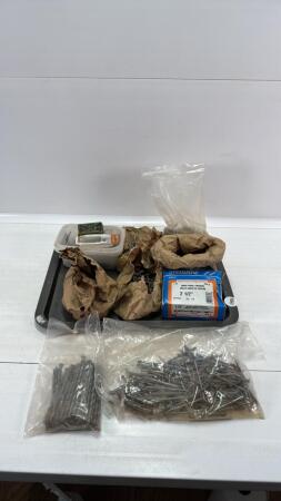 ASSORTED LOT OF SPIKES & NAILS