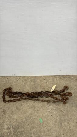 12FT - 5/16IN CHAIN WITH 2 HOOKS