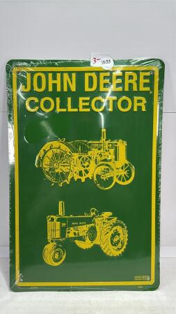 JOHN DEERE TIN SIGN