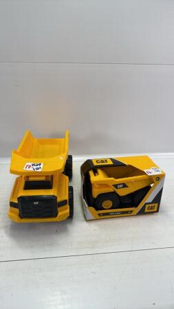 (2) PLASTIC CAT DUMP TRUCKS