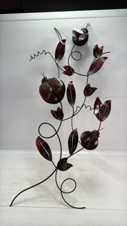 LADY BUG METAL WALL ART