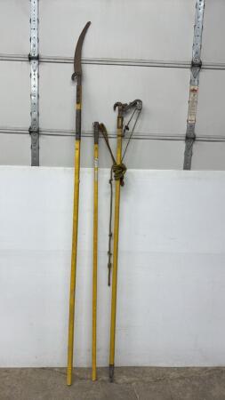 LOT OF 3 INSULATED TREE TRIMMING TOOLS