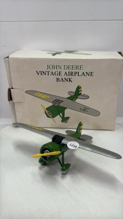 JOHN DEERE VINTAGE AIR PLANE BANK