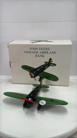 JOHN DEERE VINTAGE AIR PLANE BANK