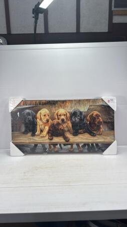 DOG PUZZLE MOUNTED ON PLAQUE