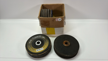 10 Metal Flap Discs & 5 Grinding Discs -All 7in