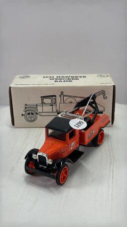 FRAM 1931 HAWKEYE WRECKER BANK