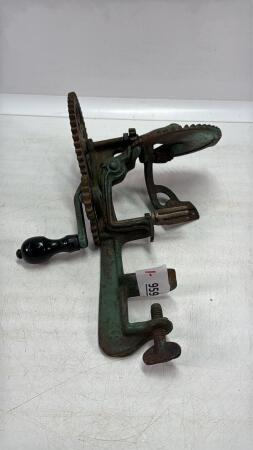 CAST IRON TURN TABLE '98 GOODELL CO. APPLE PEELER