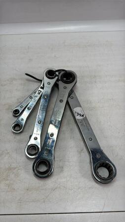 SET OF 5 BLUE POINT STANDARD RATCHET WRENCHES