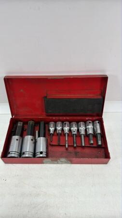 STAND. SET PROTO 1/2IN&3/8IN DRIVE HEX BIT SOCKETS
