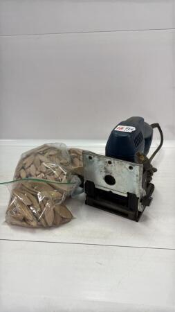 RYOBI BISCUIT JOINER & QTY OF BISCUITS
