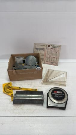 ASSORTED LOT OF MEASURING TOOLS