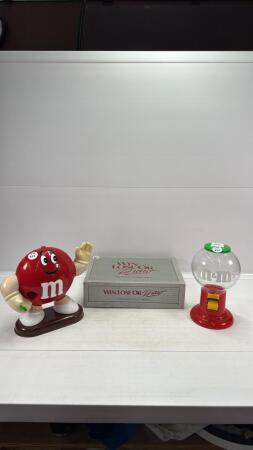 WIN, LOOSE OR DRAW GAME & (2) M&M DISPENSERS