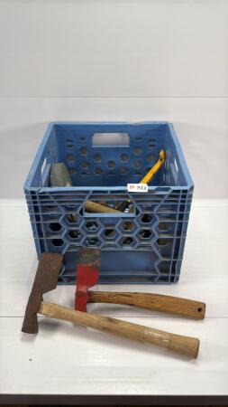 MILK CRATE WITH CONTENTS