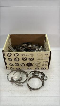 ASSORTED BOX OF HOSE CLAMPS