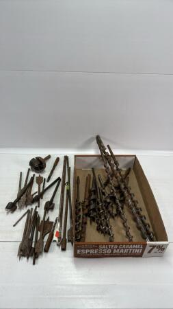 ASSORTED LOT OF AUGER & SPADE BITS