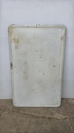 WHITE PORCELAIN ENAMEL TABLE TOP
