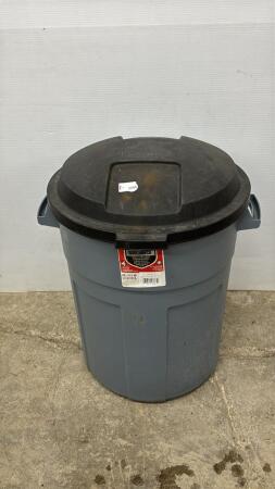 20 GAL RUFF NECK RUBBERMAID GARBAGE CAN & LID