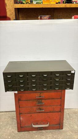 METAL 24 DRAWER ORGANIZER CABINET