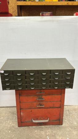METAL 24 DRAWER ORGANIZER CABINET